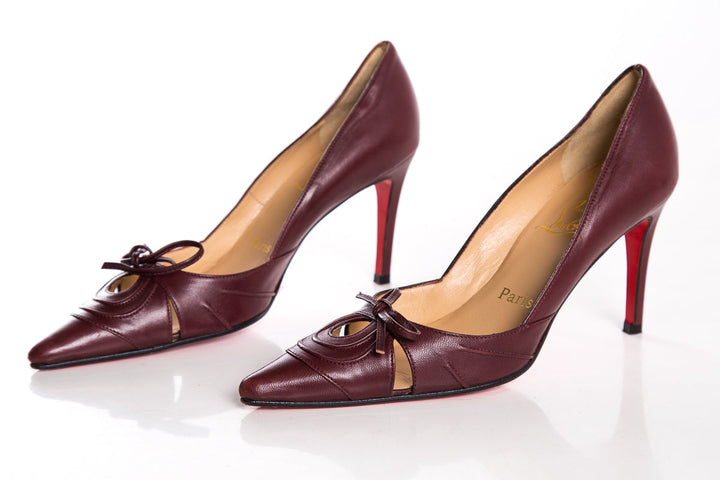 Christian Louboutin Burgundy Pumps SZ 36.5