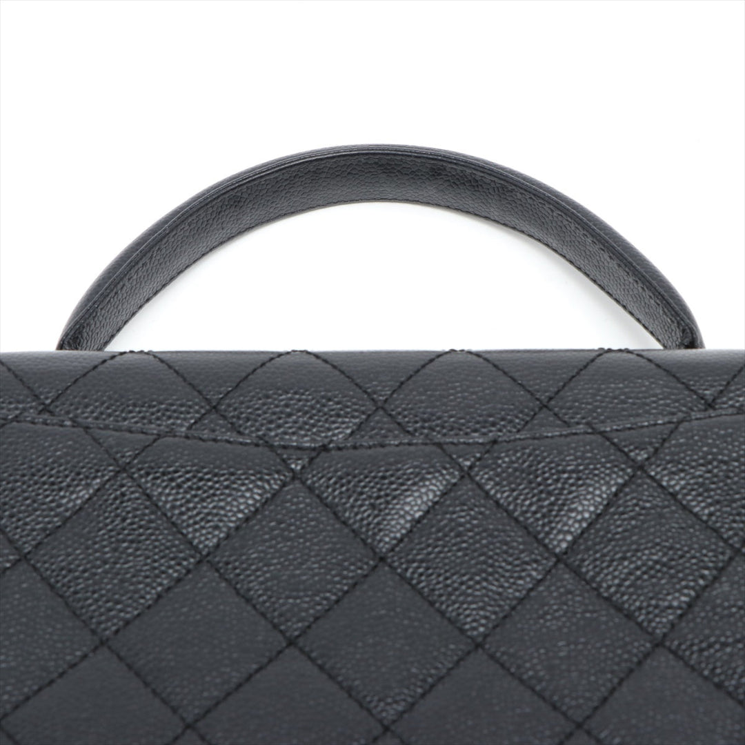 Top Quality Chanel Mattress Caviar S Handbag Black Silver Gold