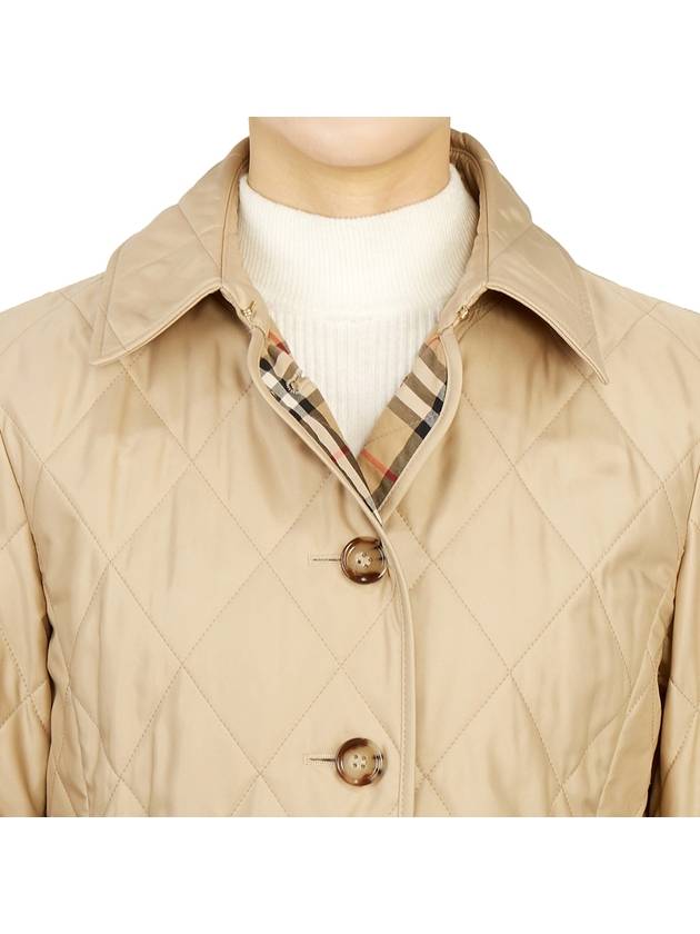 Burberry Diamond Quilted Thermoregulated Jacket New Chino Beige