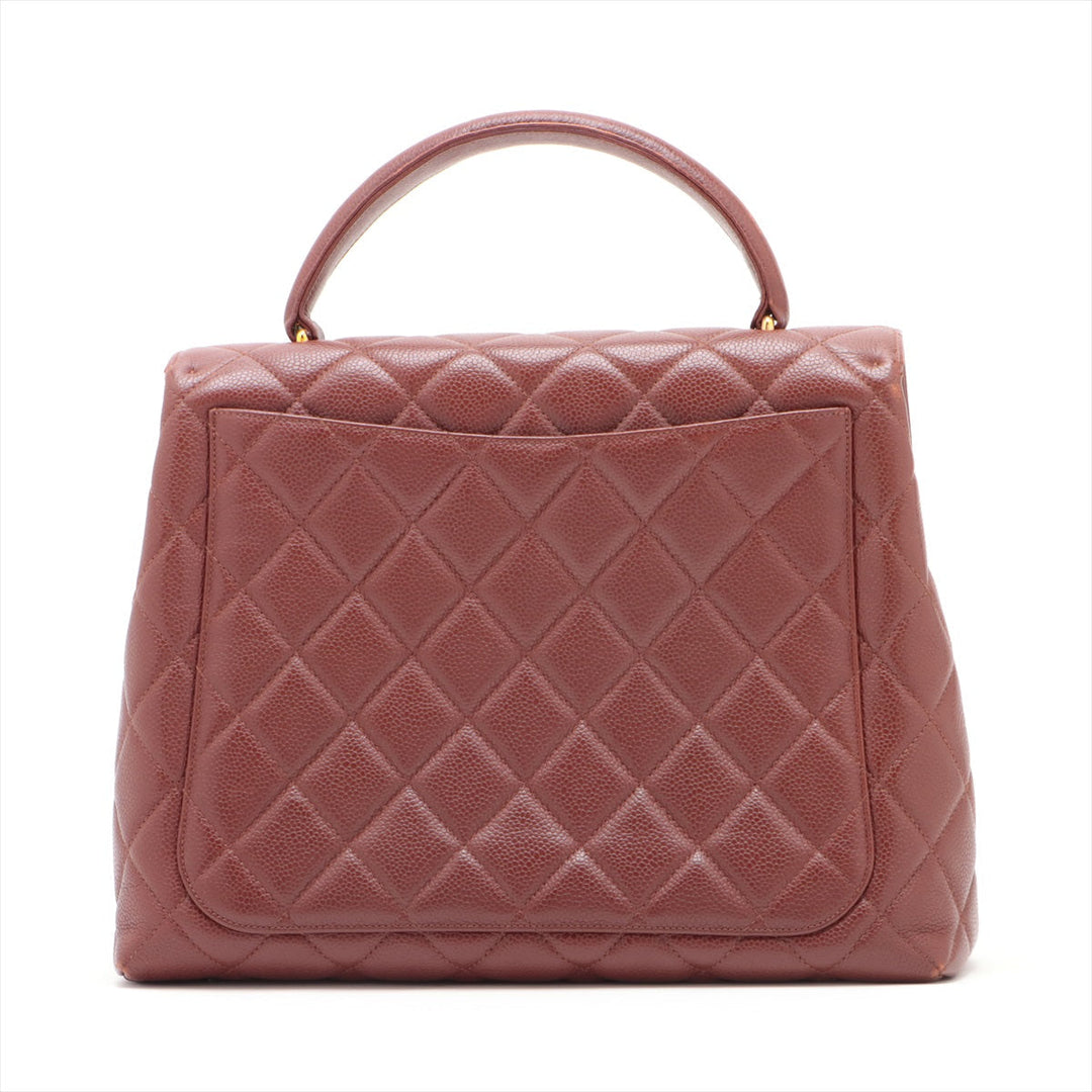 Top Quality Chanel Matrasse Caviar S Handbag Brown G  4th