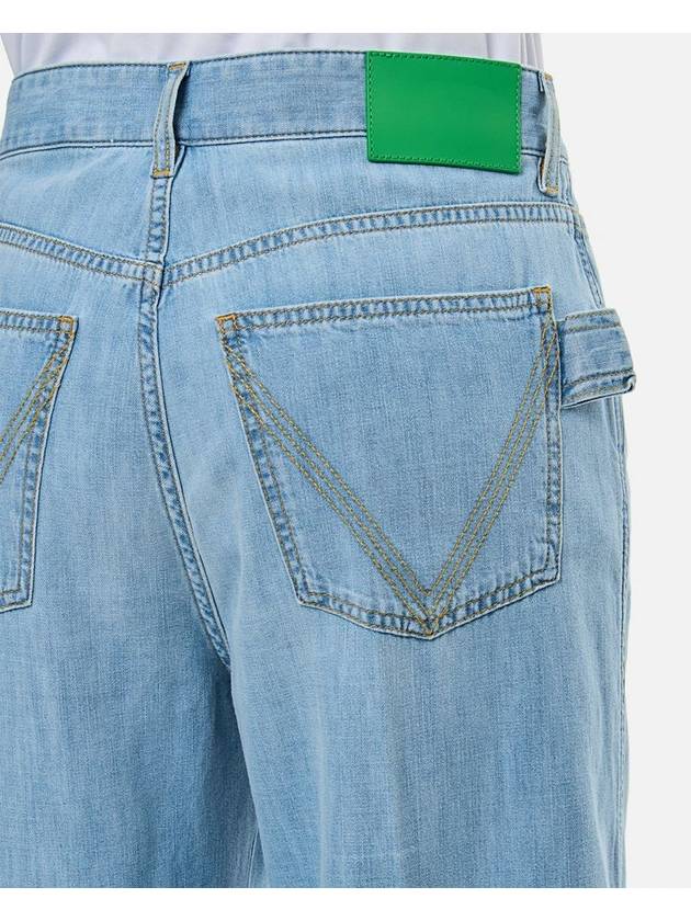 Bottega veneta Wide Leg Denim Jeans Light Bleach