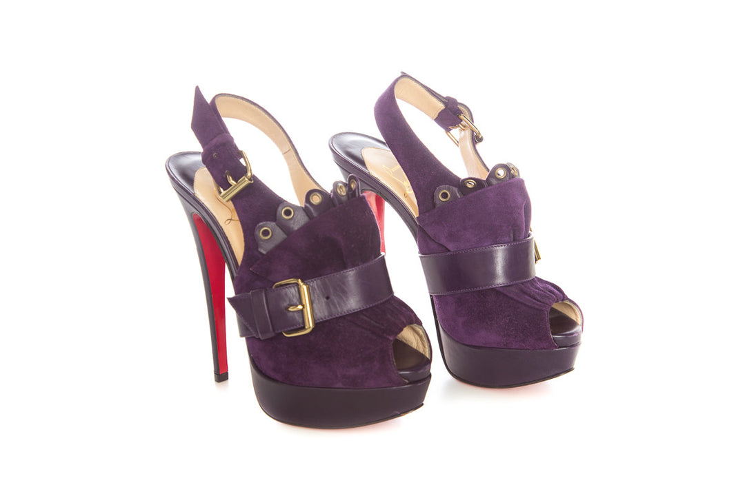 Christian Louboutin Purple Sandals SZ 35.5