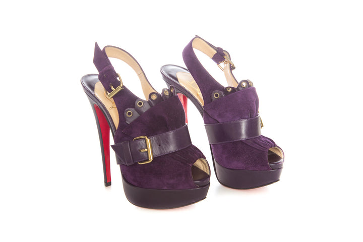 Christian Louboutin Purple Sandals SZ 35.5