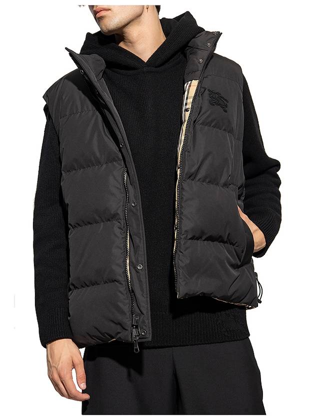 Burberry Check Panel Reversible Vest Beige