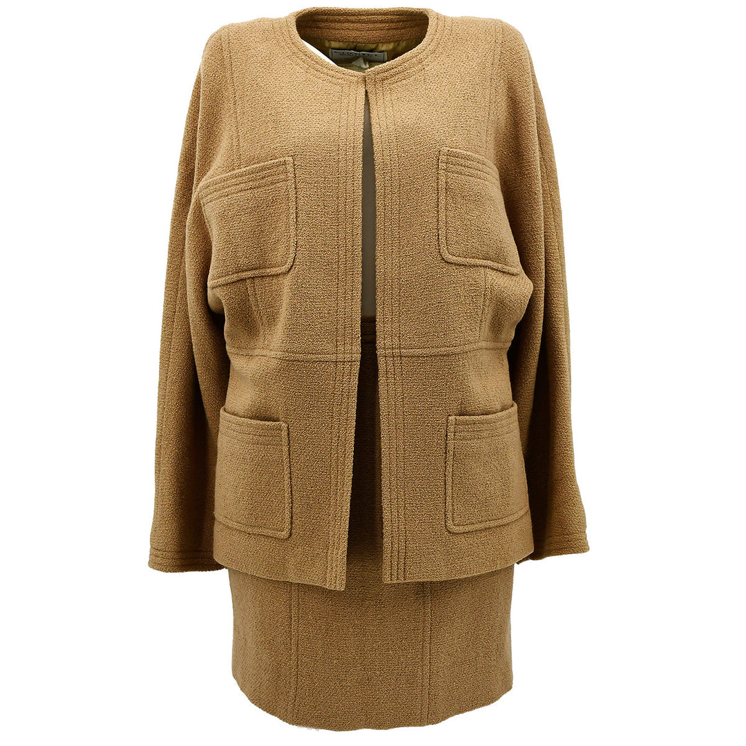 Top Quality Chanel tweed open-front jacket skirt suit #34