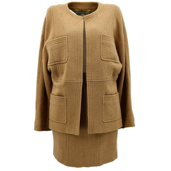 Top Quality Chanel tweed open-front jacket skirt suit #34