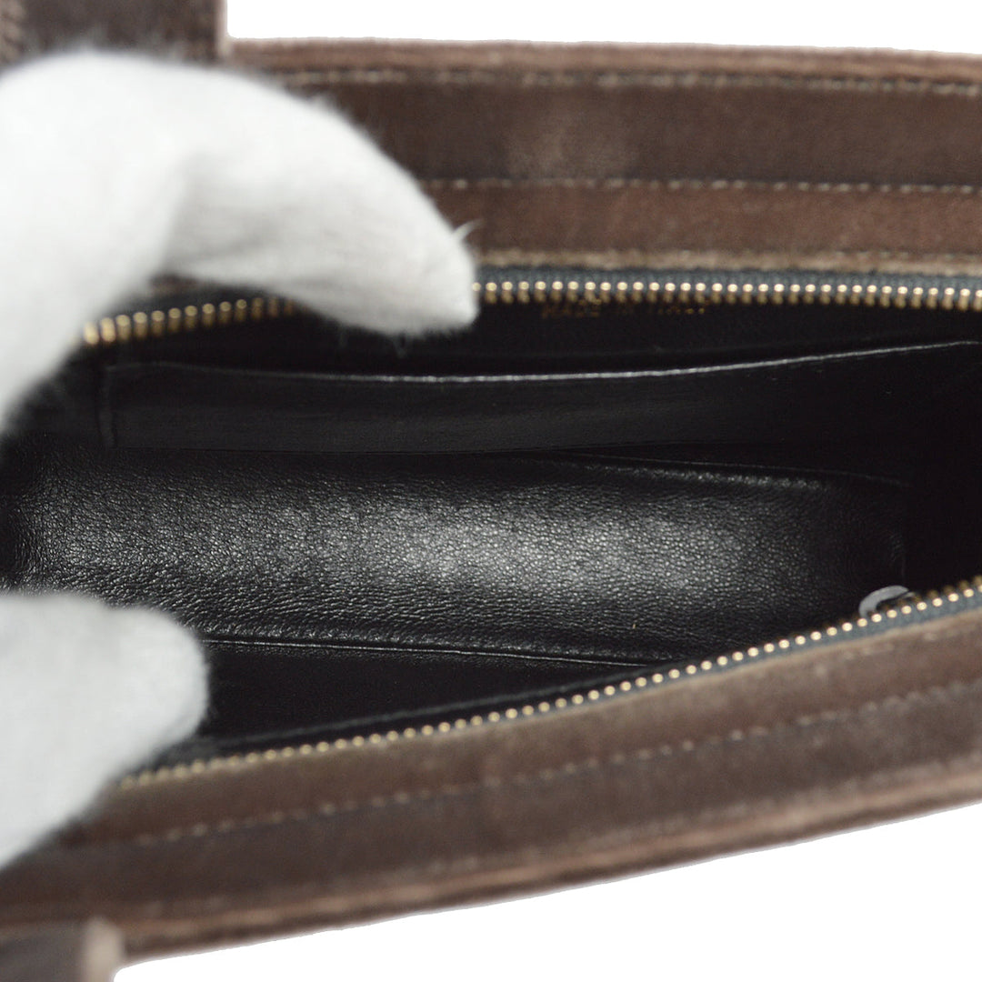 Top Quality Chanel Brown Velvet Handbag
