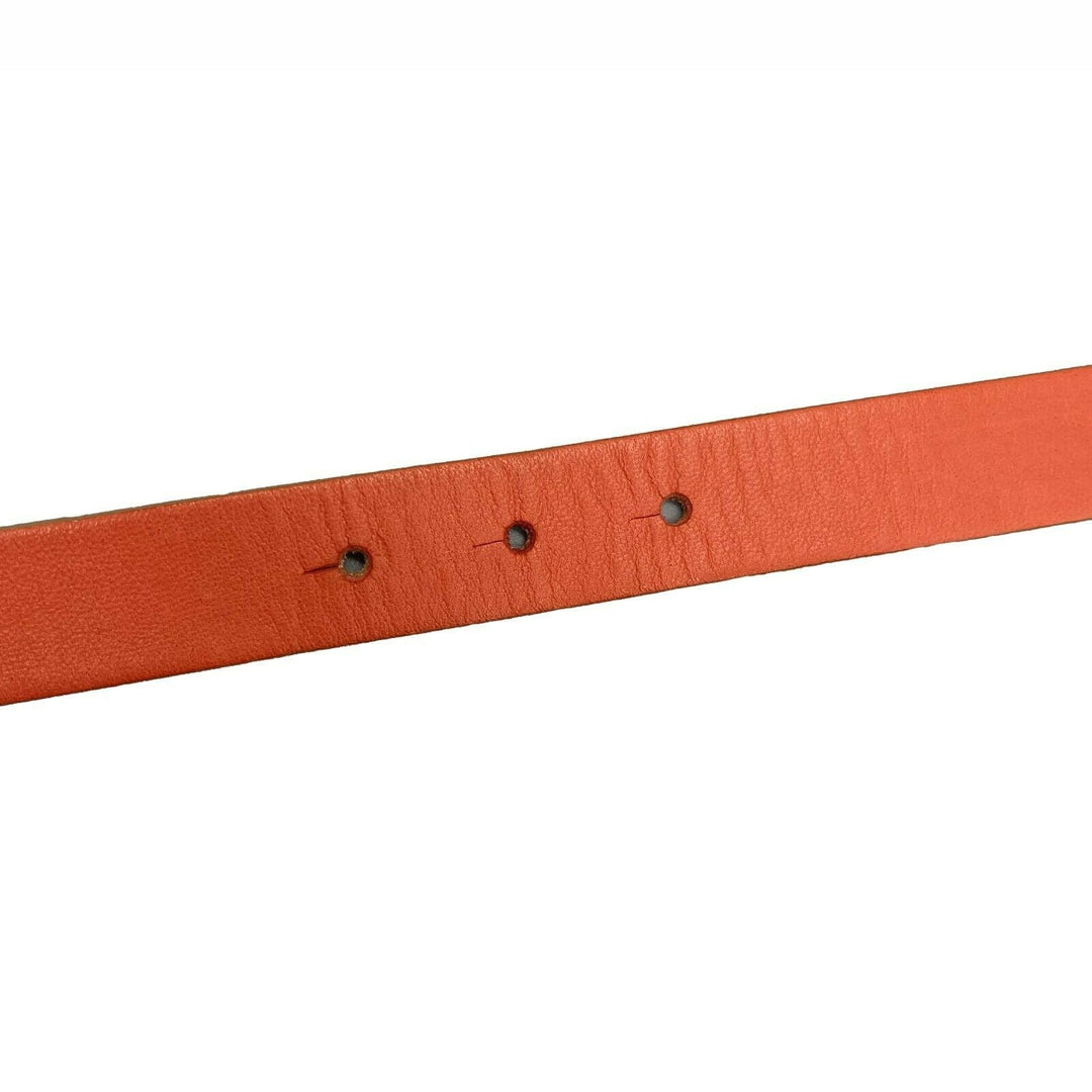 Chanel - 01P 2001 Spring Vintage Leather Belt -Salmon / Gold 80 / 32