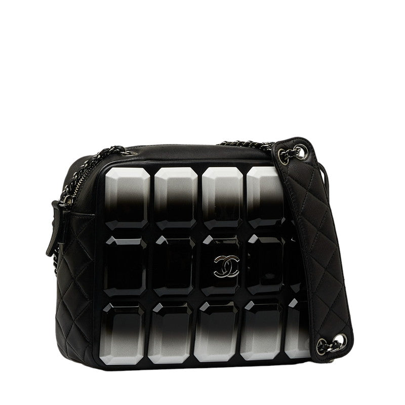 Top Quality Chanel Crossbody Bag in Lambskin Gun Metal Black Ladies