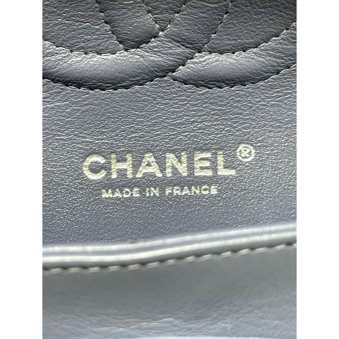Top Quality Chanel Top Quality Chanel Classic Patent Medium Double New Bag - Grey