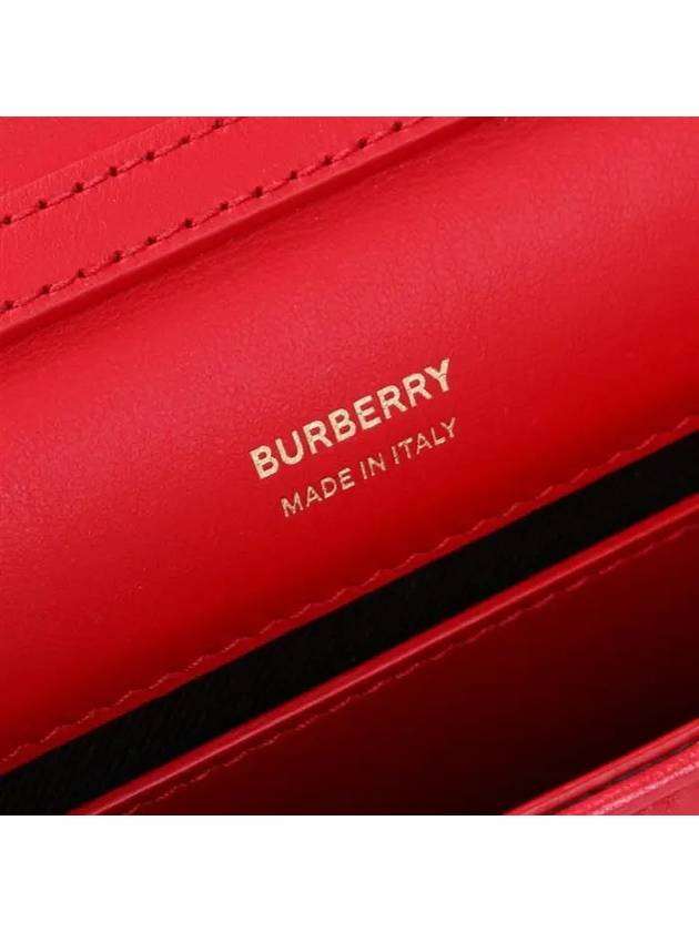 Burberry Lola Quilted Shoulder Bag Red