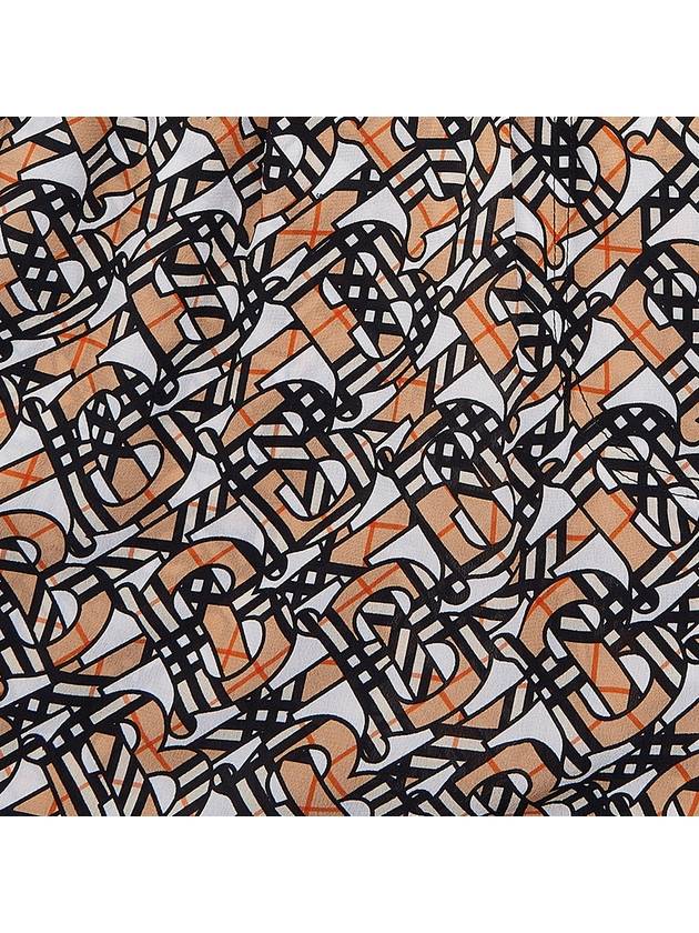 Burberry Tawney Monogram Logo Print Silk Shorts