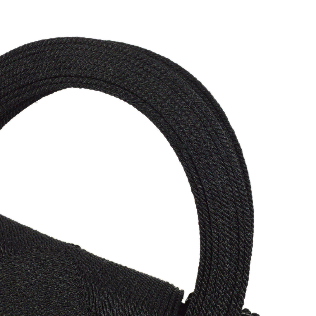 Top Quality Chanel Black Canvas Braid Handbag