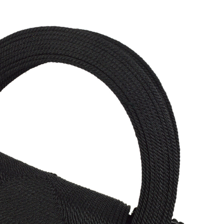 Top Quality Chanel Black Canvas Braid Handbag