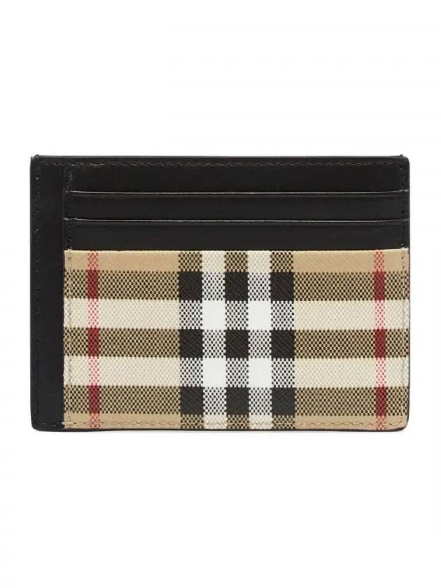 Burberry Vintage Check Money Clip Card Wallet Archive Beige