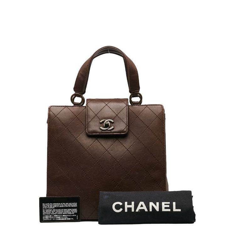Top Quality Chanel Coco Matrasse Handbag Brown Leather  Chanel