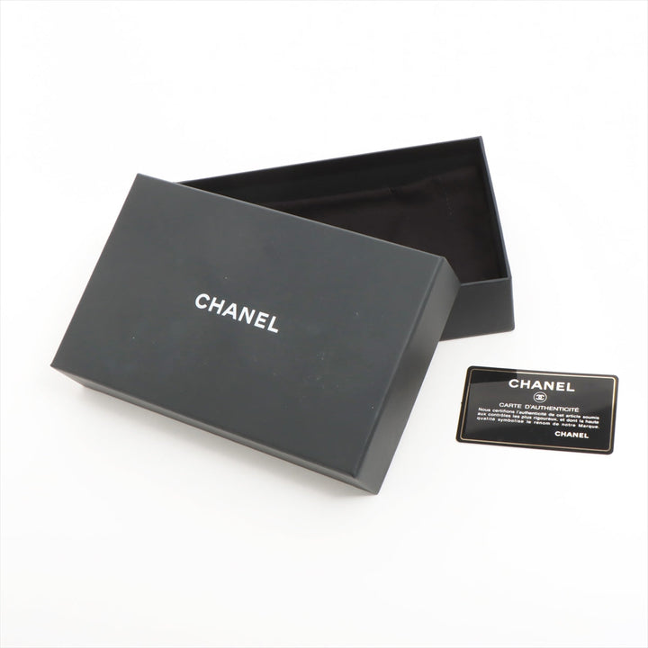 Top Quality Chanel Matrasse Caviar S Compact Wallet Black Gold  29th