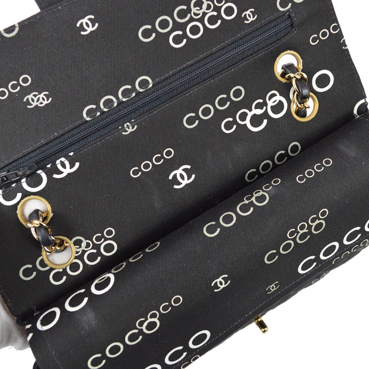 Top Quality Chanel Black Coco Classic Double Flap Medium Shoulder Bag