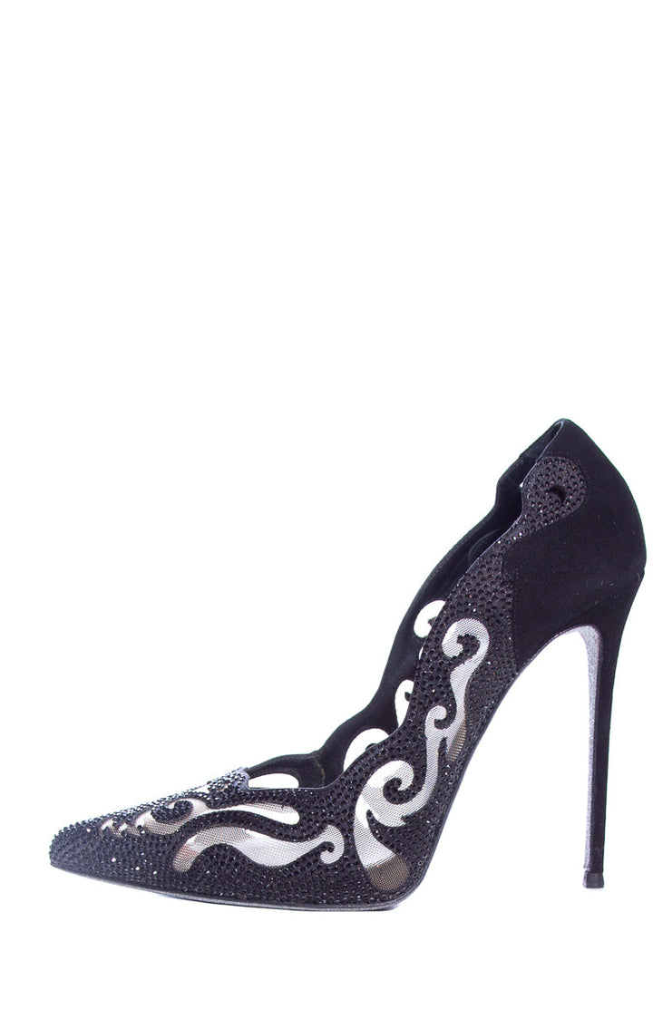 Rene Caovilla Black Heels SZ 37