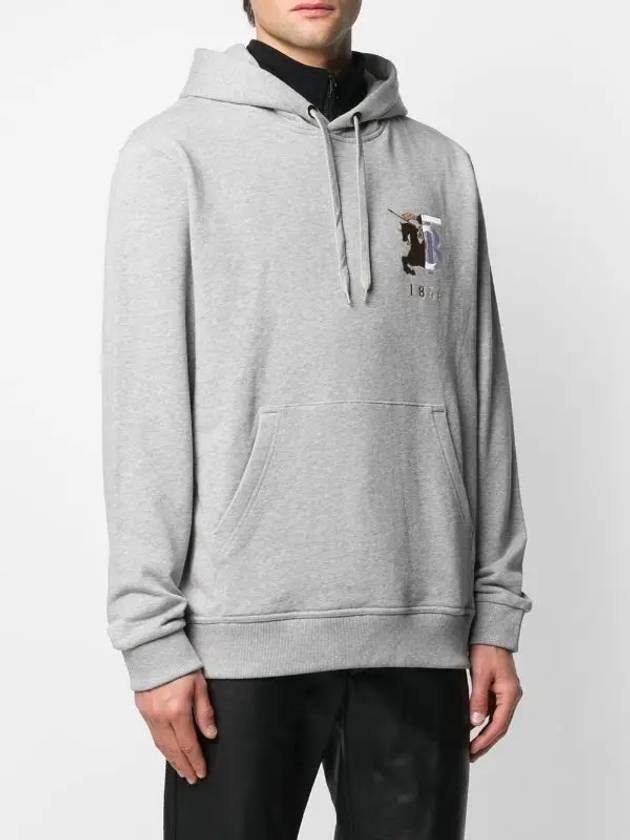 Burberry TB Monogram Logo Hoodie Grey