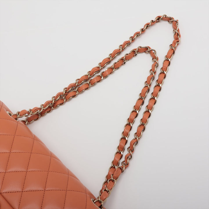 Top Quality Chanel Matrasse 23 Small  Double Flap Double Chain Bag Orange G  A01113