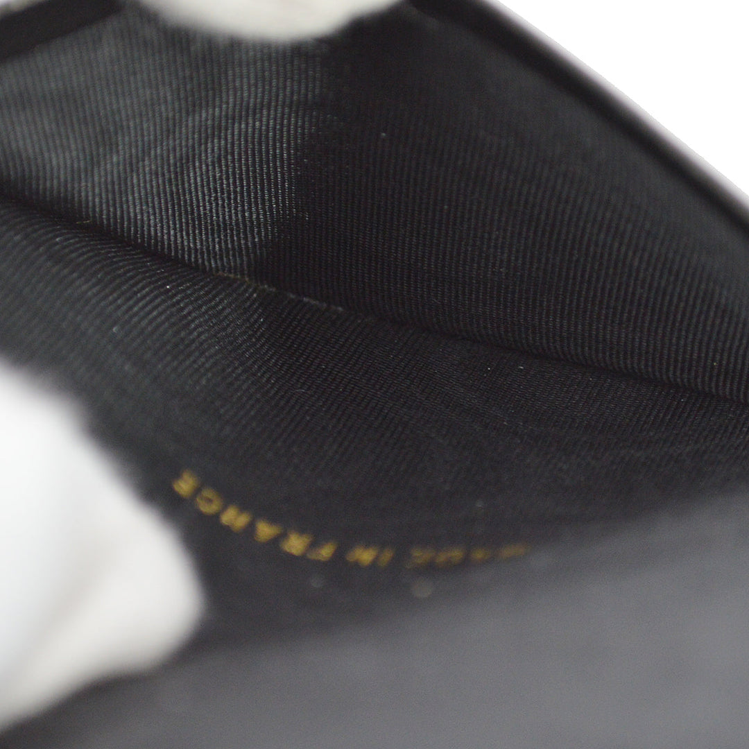 Top Quality Chanel 1997-1999 Key Case Black Lambskin Small New