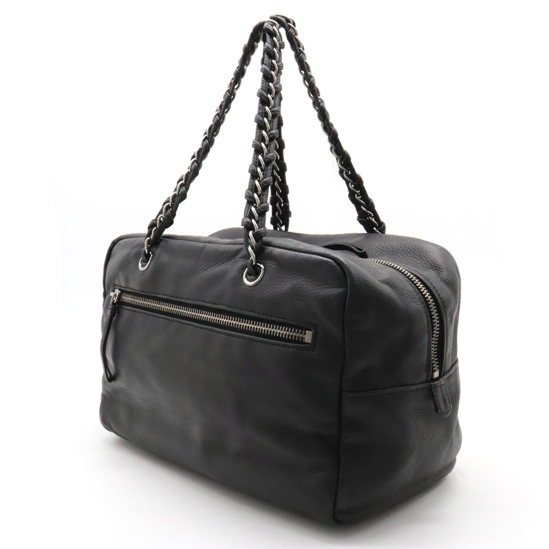 Top Quality Chanel Luxury Line Coco Shoulder Bag Semi-Shoulder Mini Boston Bag Black Black Silver Gold A32919