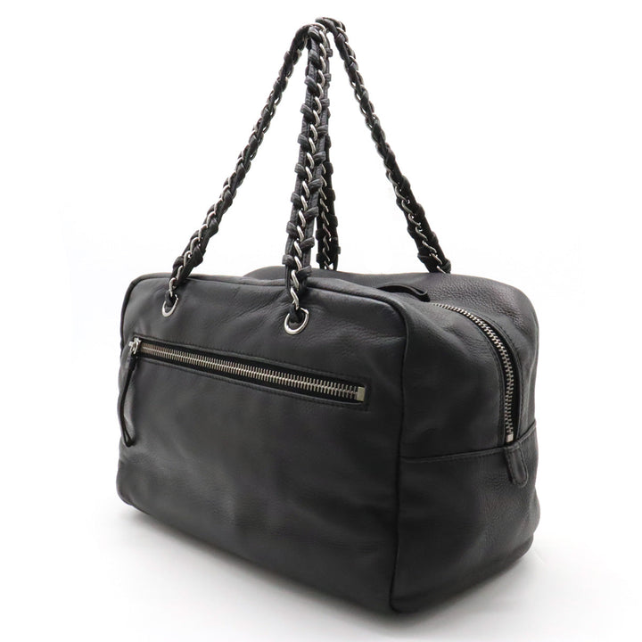 Top Quality Chanel Luxury Line Coco Shoulder Bag Semi-Shoulder Mini Boston Bag Black Black Silver Gold A32919