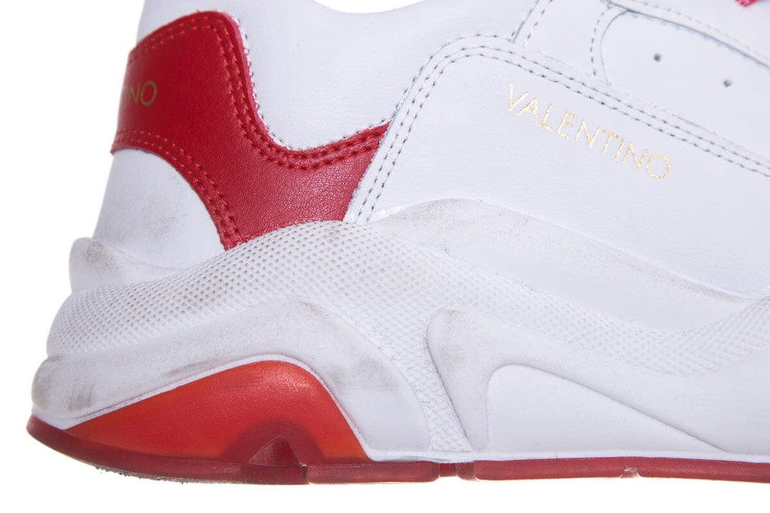 Valentino White And Red Sneakers SZ 9.5