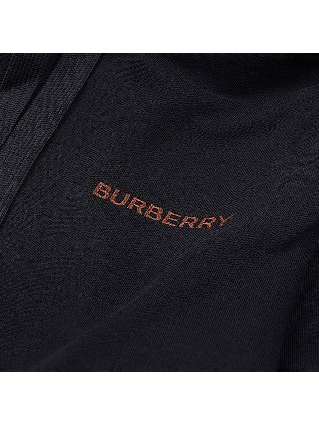 Burberry Logo Cotton Hoodie Black