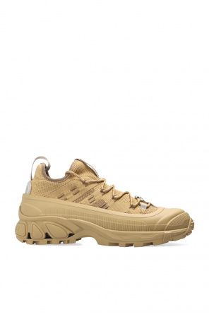 Burberry Khaki Knit Arthur Sneakers Burberry