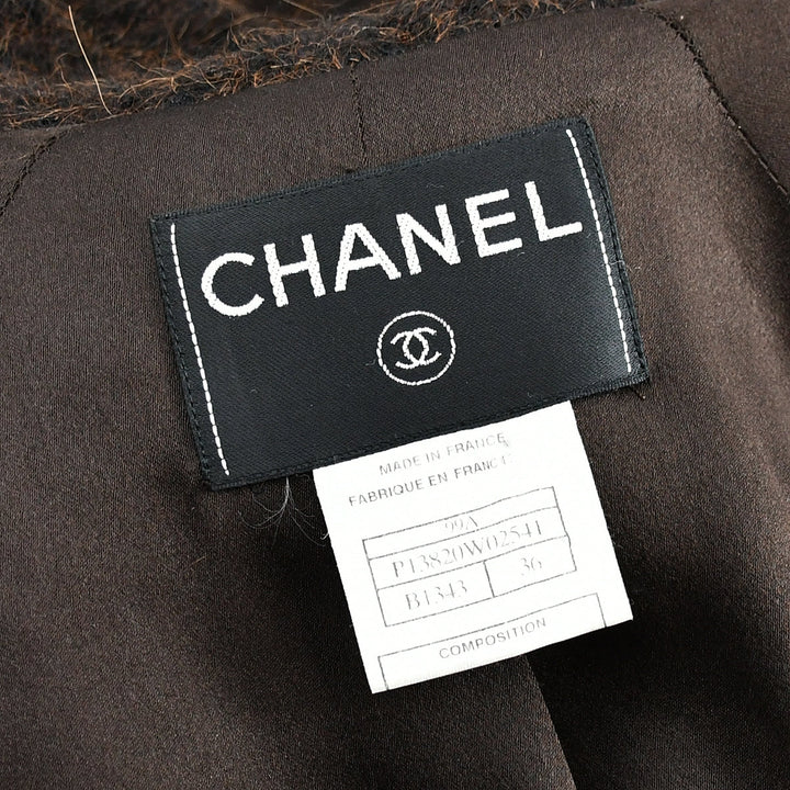 Top Quality Chanel Zip Up Coat Brown 99A #36