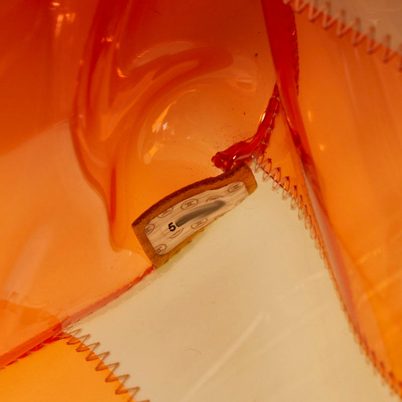 Top Quality Chanel Cleare Bag  Bag houlder Bag Orange Beige Vinyl  CHANEL