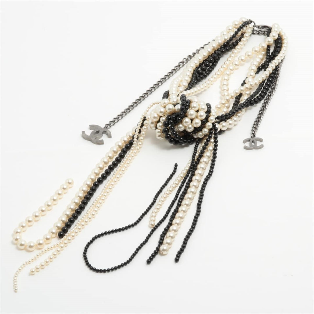 Top Quality Chanel Coca-Cola B14K Necklace GP x  Pearl Silver
