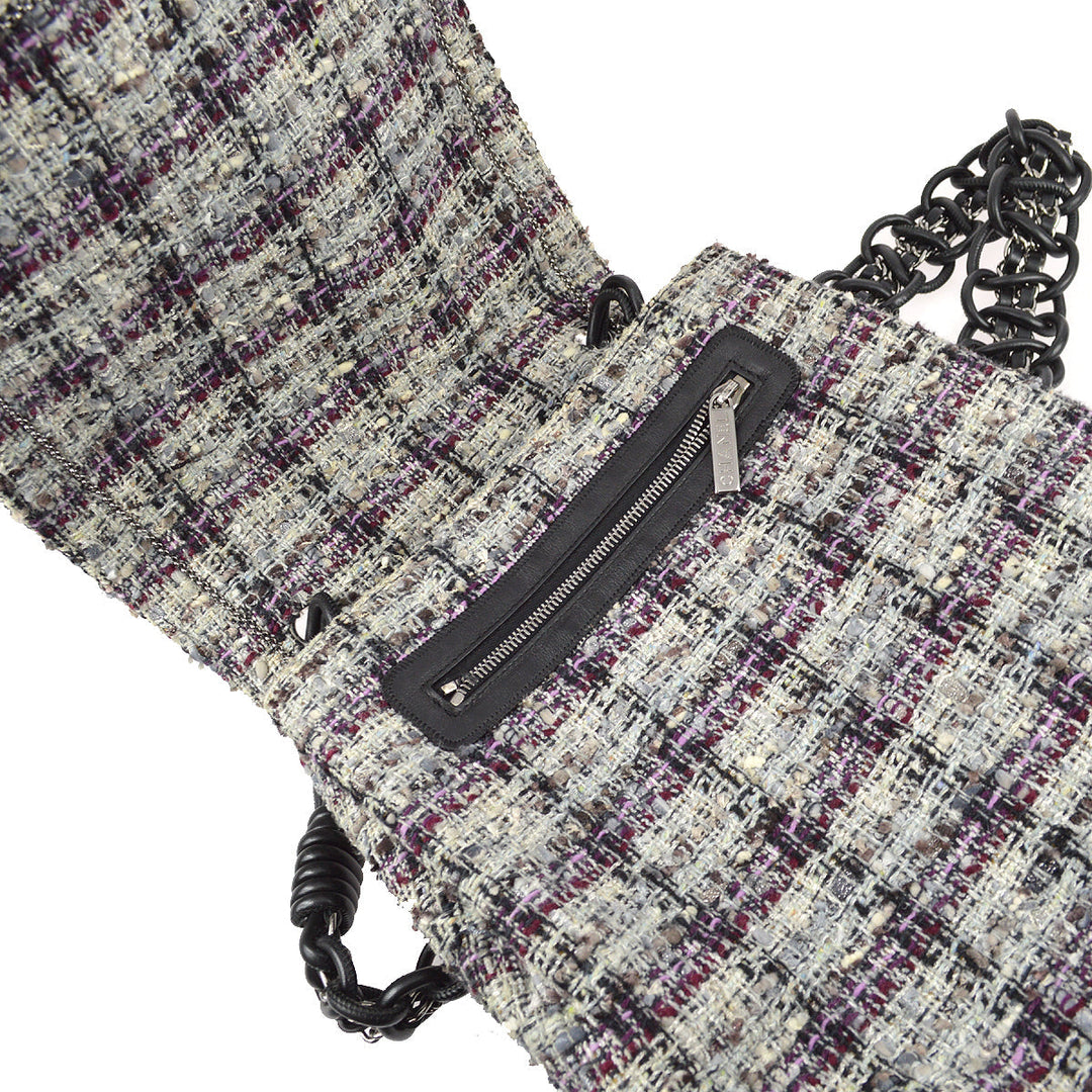 Top Quality Chanel 2006-2008 Tweed Camellia Messenger Bag