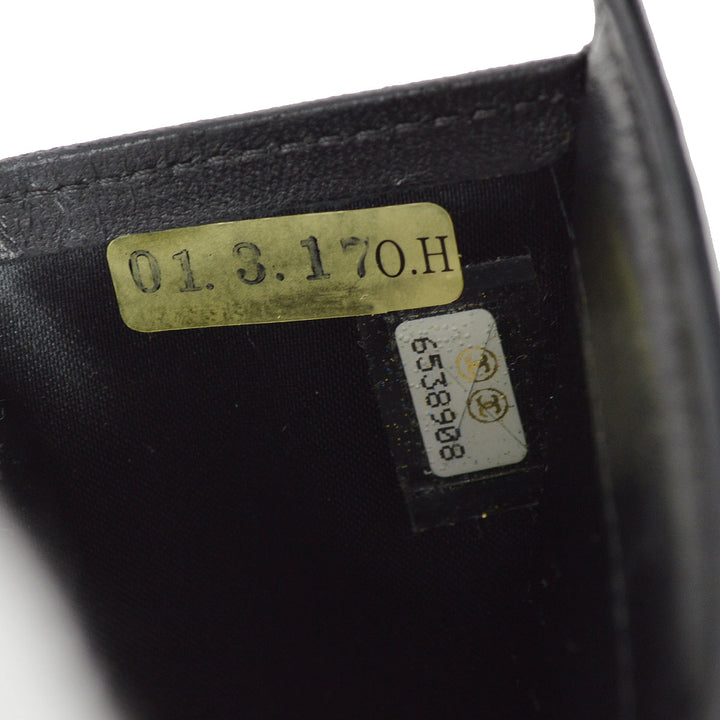 Top Quality Chanel 2000-2001 Black New Travel Line Bifold Wallet