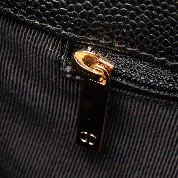 Top Quality Chanel Mattress PT Tott Cocomark Chain Shoulder Bag Black Gold  Caviar S  CHANEL