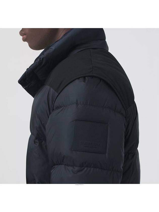 Burberry Detachable Sleeve Hooded Padding Navy