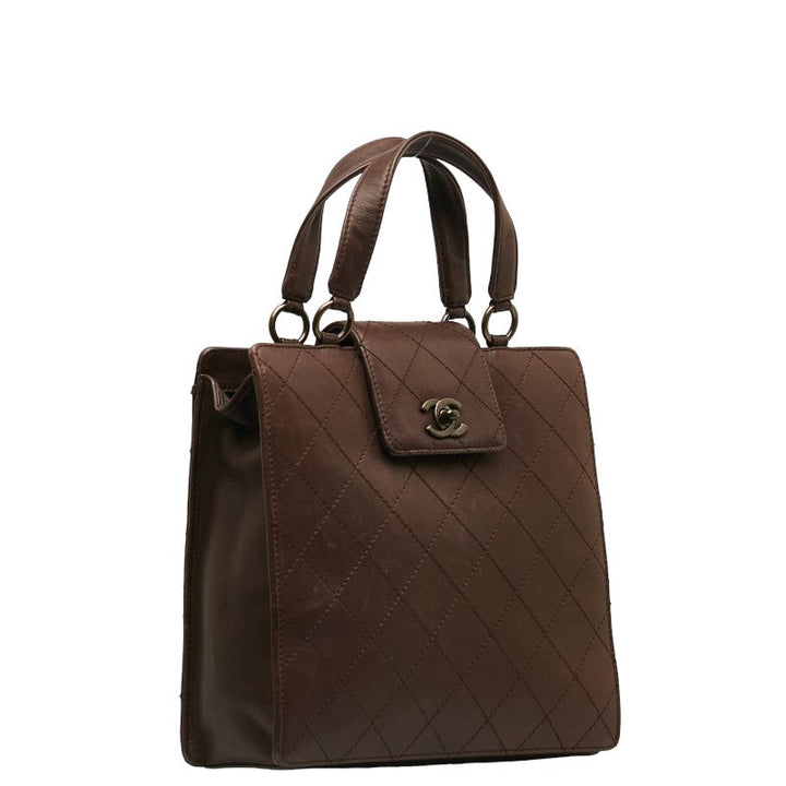 Top Quality Chanel Coco Matrasse Handbag Brown Leather  Chanel