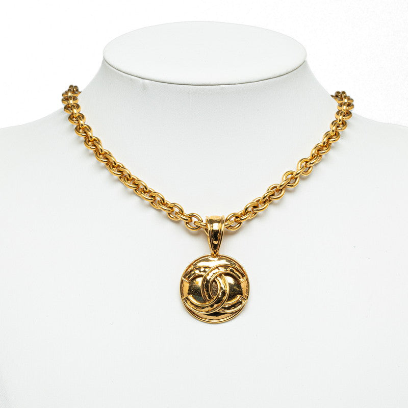 Top Quality Chanel Vintage Coco Big Round Necklace G   Chanel