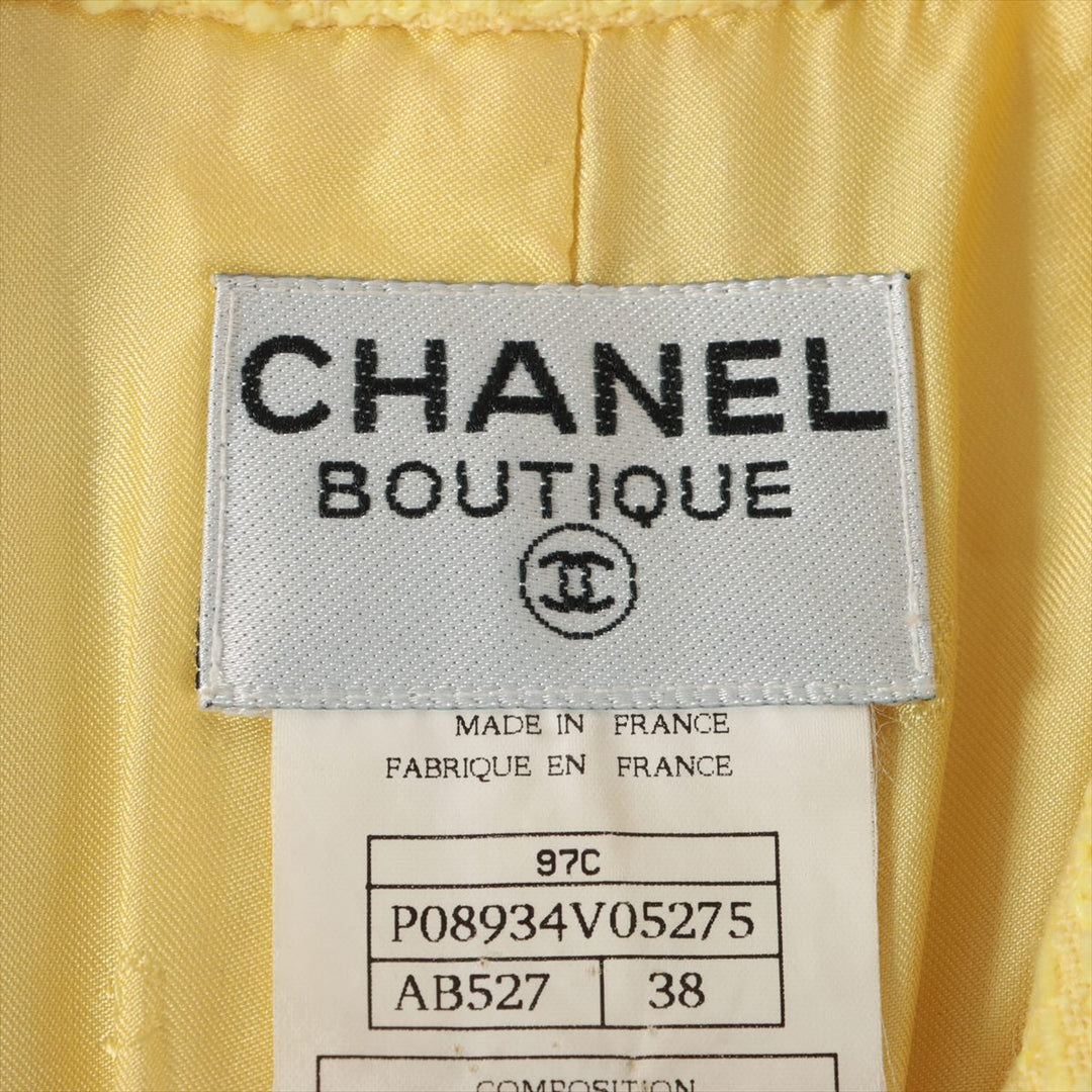 Top Quality Chanel Coconut Button 97C Twid Best 38  Yellow P08934V05275
