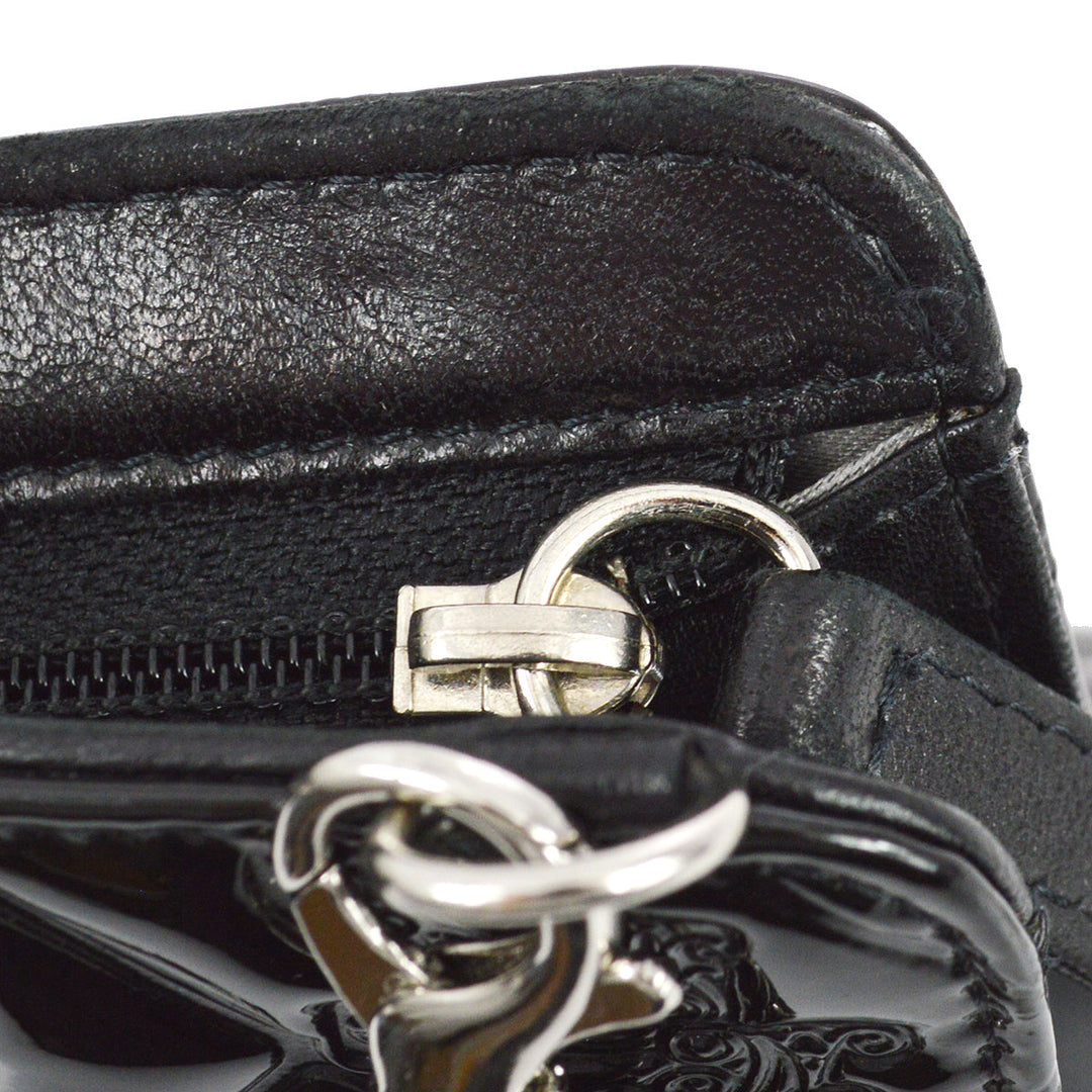 Top Quality Chanel * 2009-2010 Black Patent Leather Icon Handbag