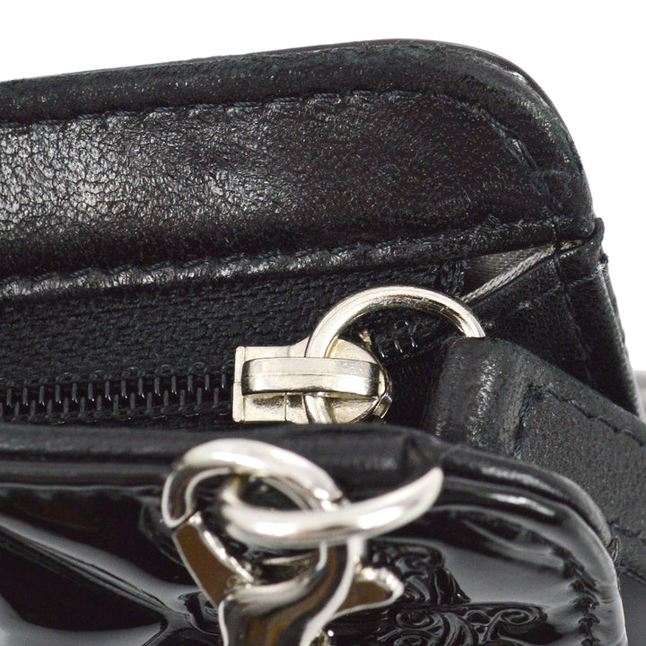 Top Quality Chanel * 2009-2010 Black Patent Leather Icon Handbag