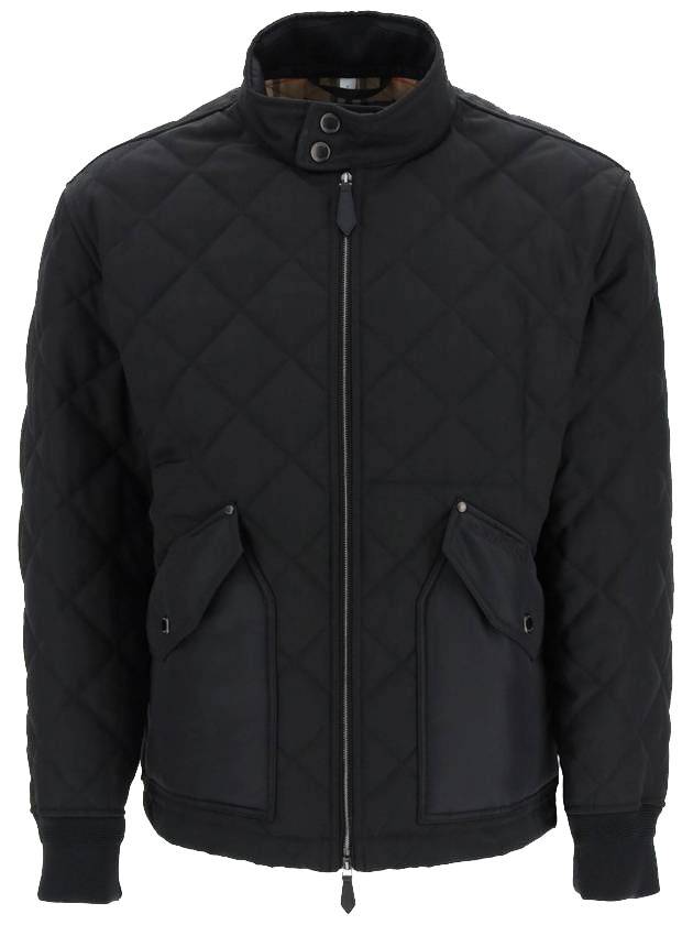 Burberry Diamond Quilted Thermoregulated Jacket Black
