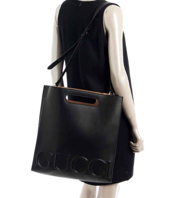 Gucci Bag XL Black Leather Tote
