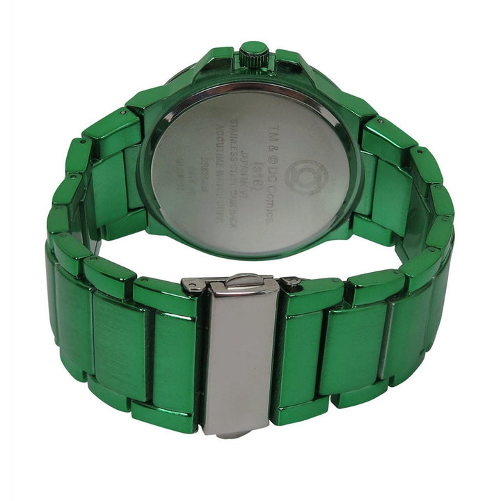 Green Lantern Symbol Watch with Metal Band