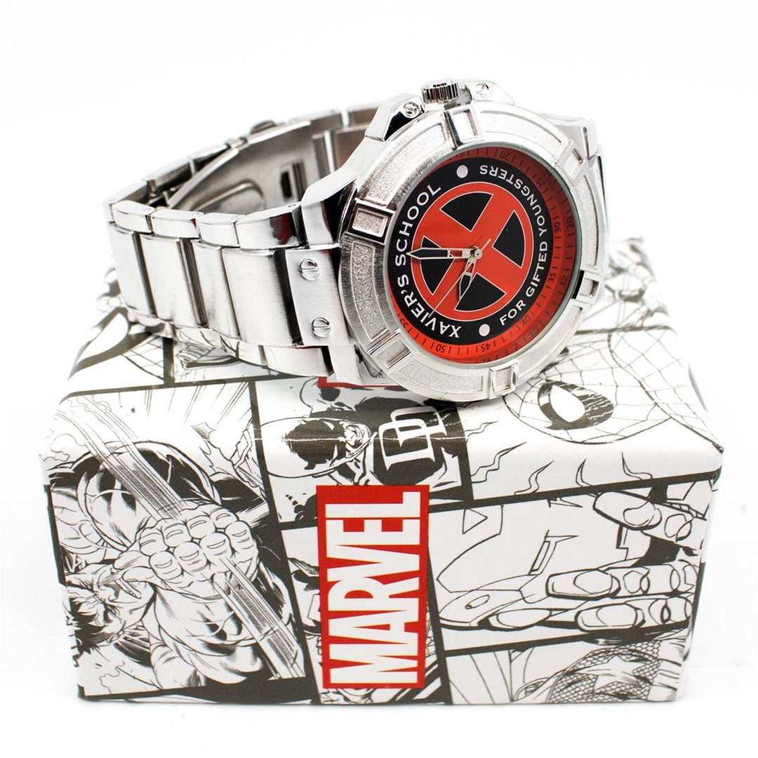 X-Men Xavier School for the Gifted Watch with Metal Band