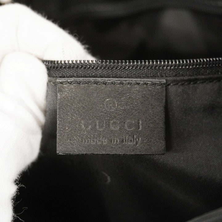 GUCCI  Bamboo Shoulder Bag 001 4006 Women's Leather Shoulder Bag Black
