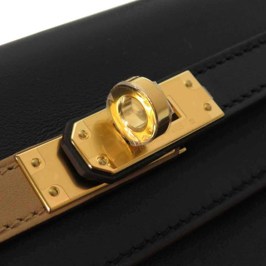 Top quality Hermes Kelly 25 Colormatic Swift Blue/Black/Chai/Etoupe/Gold U Engraved () Handbag