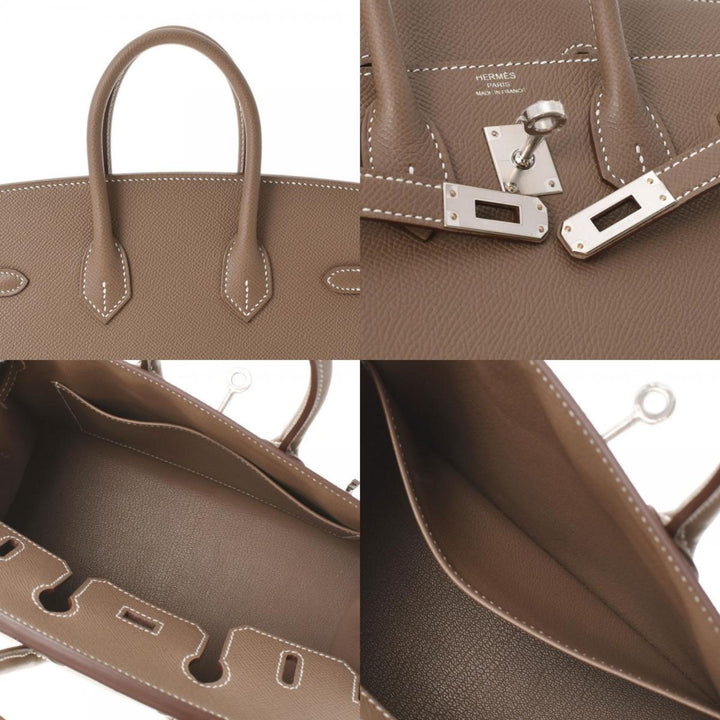 Hermes Birkin 25 Serie Etoupe U Engraved (around 2022) Women's Vaux Epson Handbag